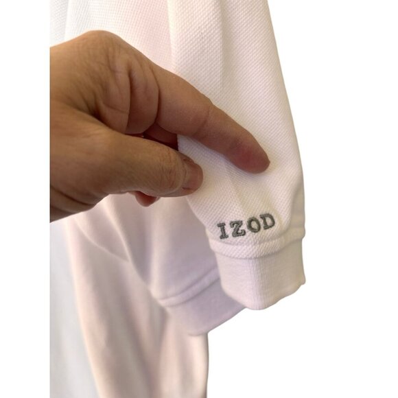 Izod Polo Shirt Mens 2XT White Premium Cotton Classic Fit Golf Outdoor NWT - Picture 4 of 4